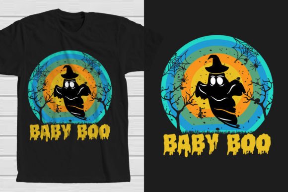 Baby Boo Halloween Boo T-Shirt Design for Print on Demand Business
