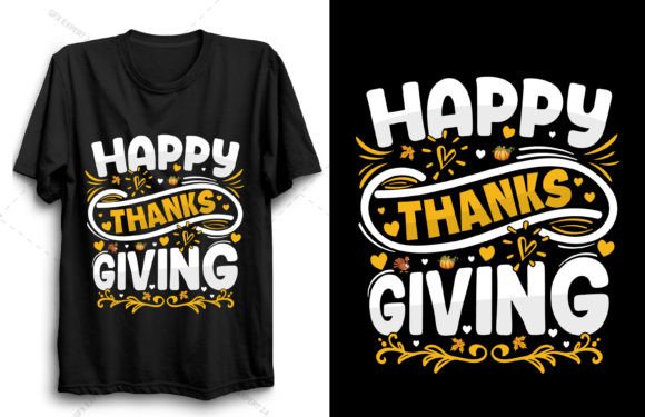 Happy Thanksgiving T-Shirt Design: A Versatile Resource for Creators and Businesses