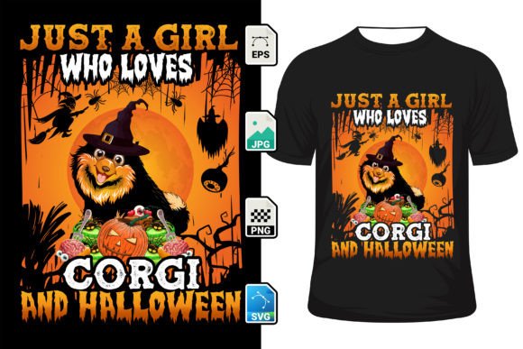 Just a Girl Who Loves Corgi Halloween: A Creative Resource for Print on Demand Businesses
