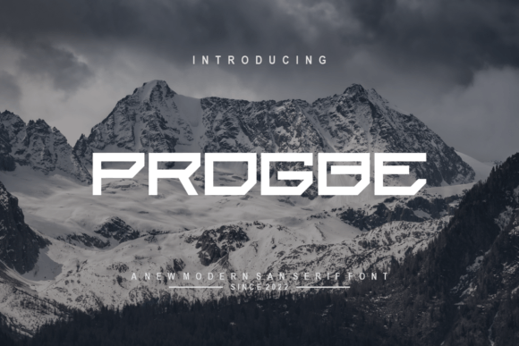 Progbe: A Sweet and Elegant Sans Serif Font for Modern Creativity