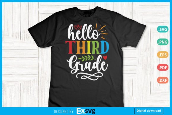 Teacher Aide Gift Hello Third 3rd Grade: Strategic Use for Creative and Business Applications