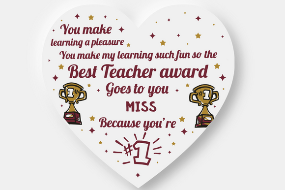 Thank You Teacher: A Heartfelt Graphic Design for Your Pod Business